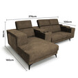Lavo Fabric L Shape Sofa SF008 