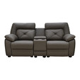 Half Genuine Leather Sofa Set 153