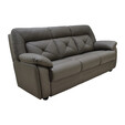 Half Genuine Leather 3 Seater Sofa 153