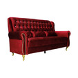 Fabric Chesterfield 3 Seater Sofa 321
