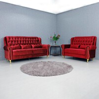 Fabric Chesterfield Sofa Set 321