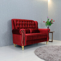 Fabric Chesterfield 2 Seater Sofa 321
