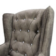 Fabric Wing Chair LINCOLN
