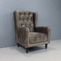 Fabric Wing Chair LINCOLN