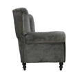 Fabric Chesterfield Wing Chair NORWICH