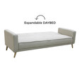 Imported Fabric Sofa Bed Perth (SILVER)