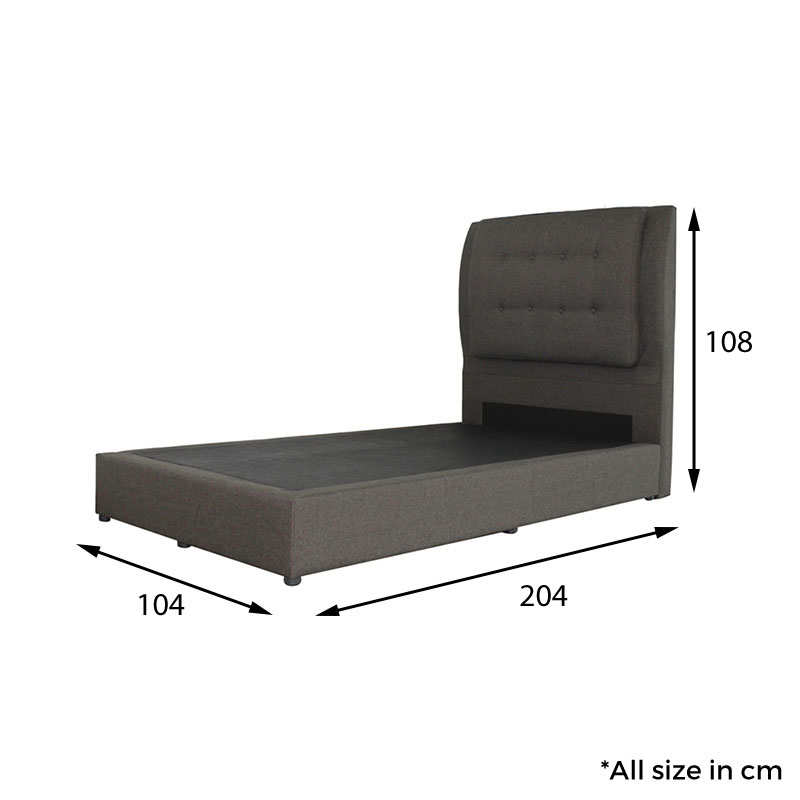 Bed Size Malaysia Guide Single Super, Average Measurements Of A Queen Size Bed Frame